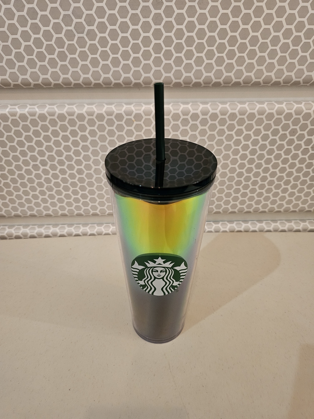 Starbucks Iridescent Tumbler with Straw - Used